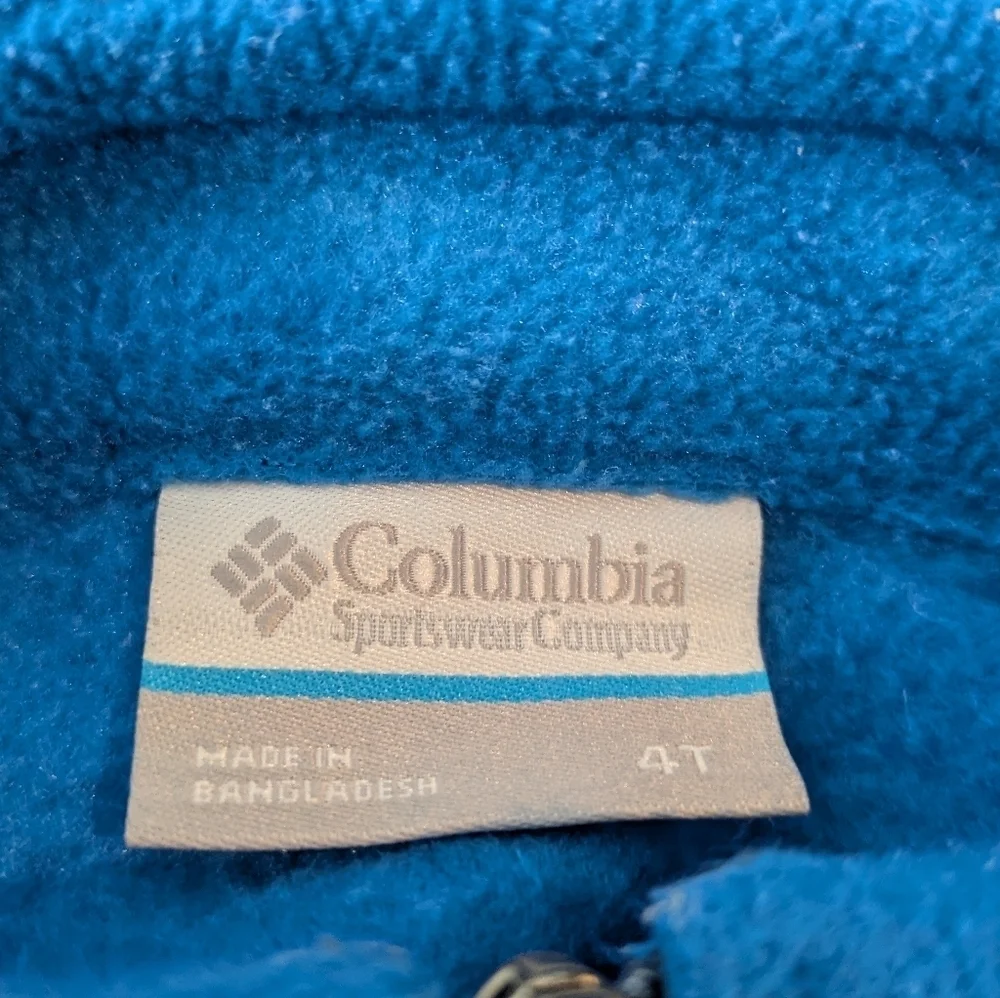 Columbia Blue Fleece Jacket 4T